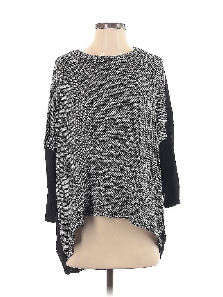 Chaus Gray 3/4 Sleeve Top Size M - photo 1