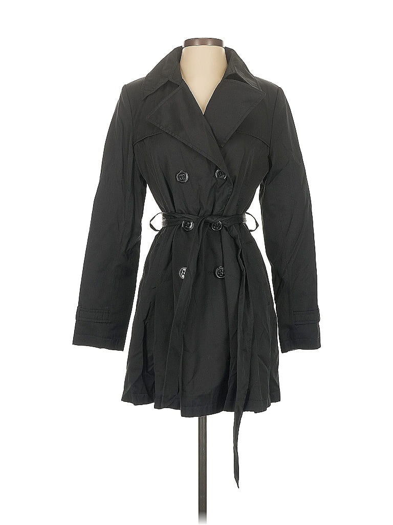 DKNY Black Trenchcoat Size S - photo 1