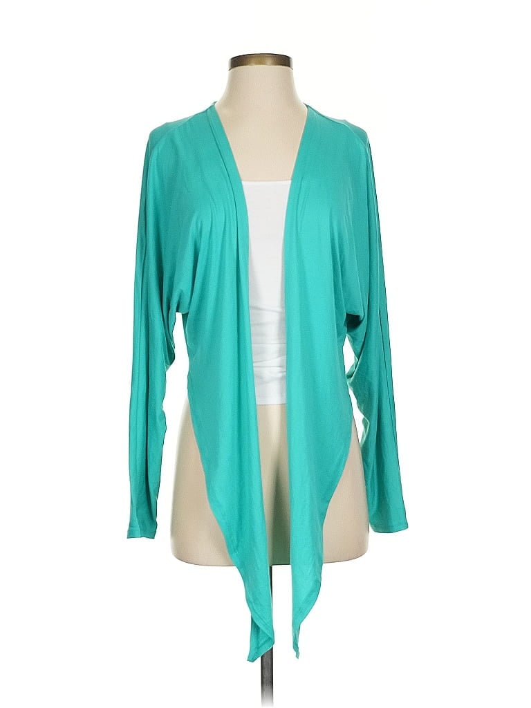 Pre-owned Muk Luks Cardigan Sweater In Blue