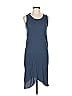 Frank & Eileen 100% Cotton Solid Blue Casual Dress Size L - photo 1