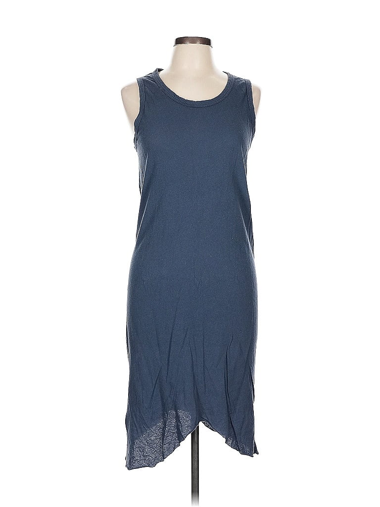 Frank & Eileen 100% Cotton Solid Blue Casual Dress Size L - photo 1