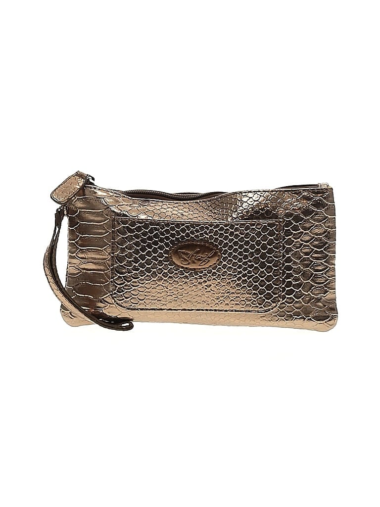 Sharif Metallic Gold Wristlet One size - photo 1