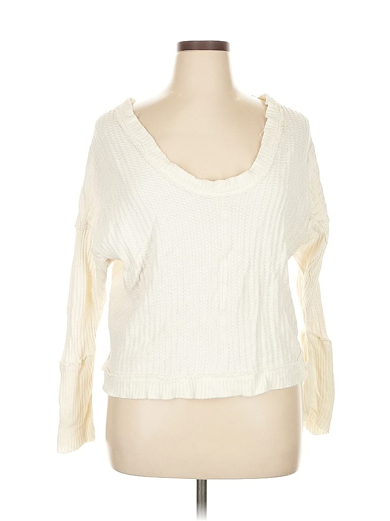 We the Free 100% Cotton Ivory 3/4 Sleeve T-Shirt Size M - photo 1