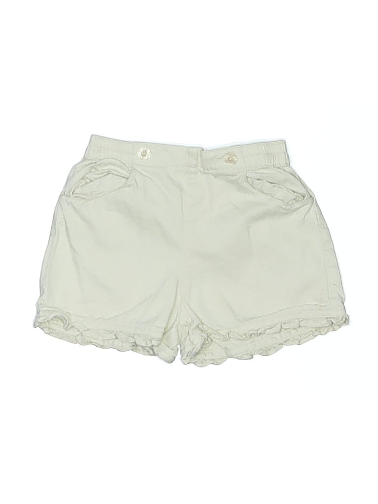 Baby Gap 100% Cotton Solid Ivory Tan Khaki Shorts Size 12-18 mo - photo 1