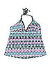 Mossimo Print Teal Swimsuit Top Size M - photo 1