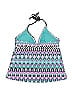 Mossimo Print Teal Swimsuit Top Size M - photo 2