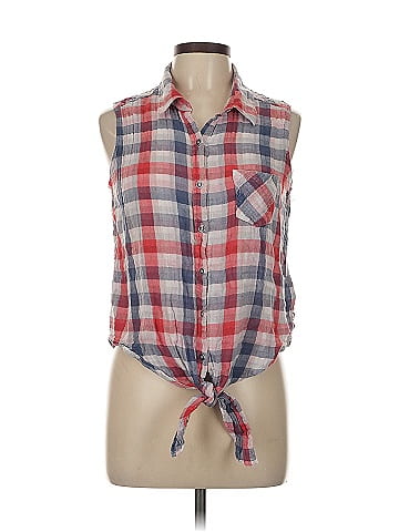 Seven7 Sleeveless Button-Down Shirt (view 1)