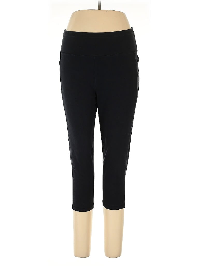T by Talbots Black Active Pants Size L - photo 1