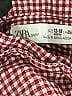 Zara Baby Checkered-gingham Red Long Sleeve Blouse Size 12-18 mo - photo 3