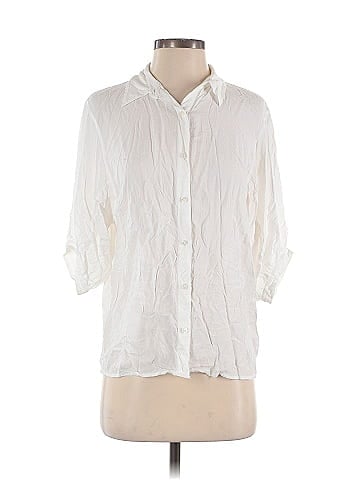Express 3/4 Sleeve Button-Down Shirt (view 1)