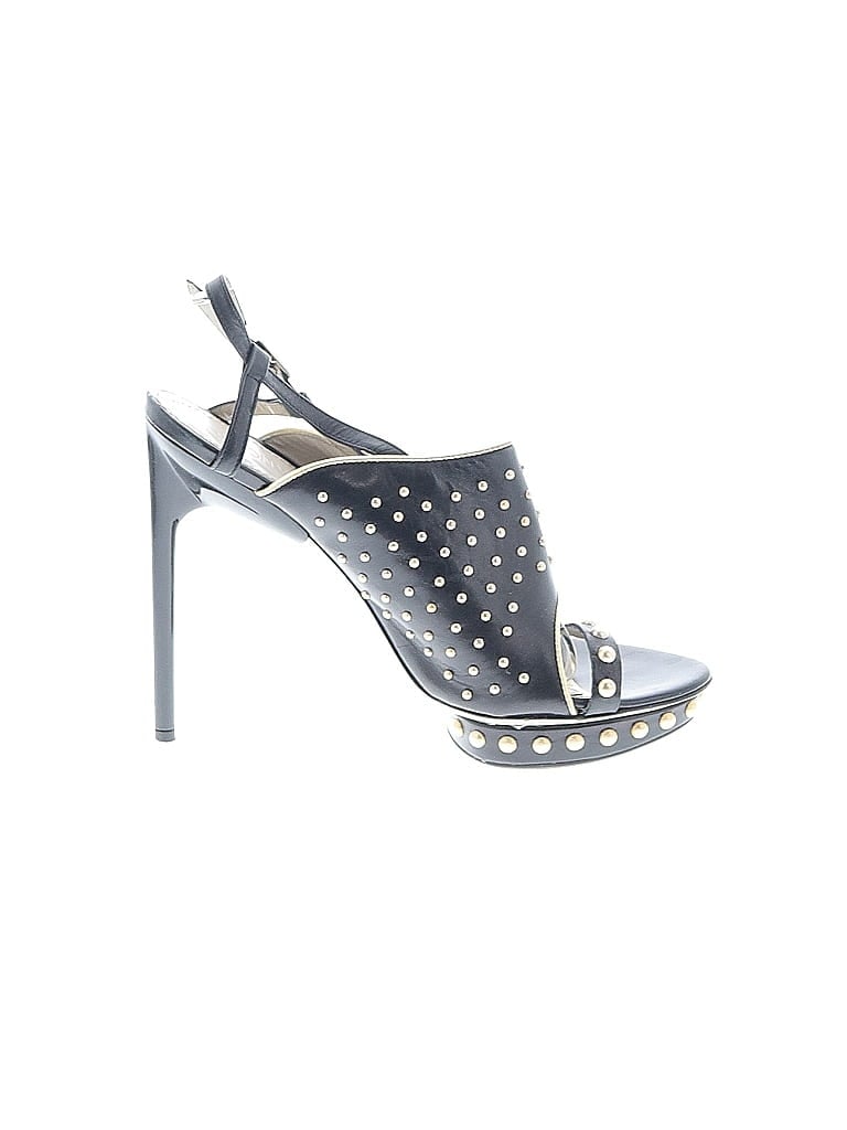 Jason Wu Polka Dots Blue Black Heels Size EU 38 1/2 - photo 1