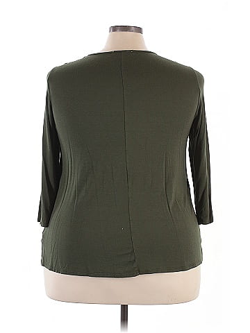 Green Envelope 3/4 Sleeve Blouse (view 2)