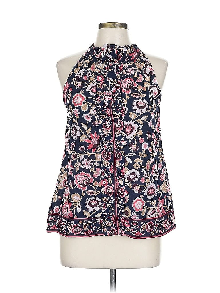 Soho JEANS NEW YORK & COMPANY Blue Sleeveless Blouse Size L - photo 1