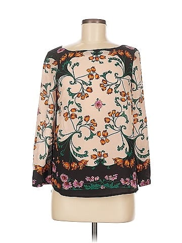 Maeve 3/4 Sleeve Silk Top (view 1)