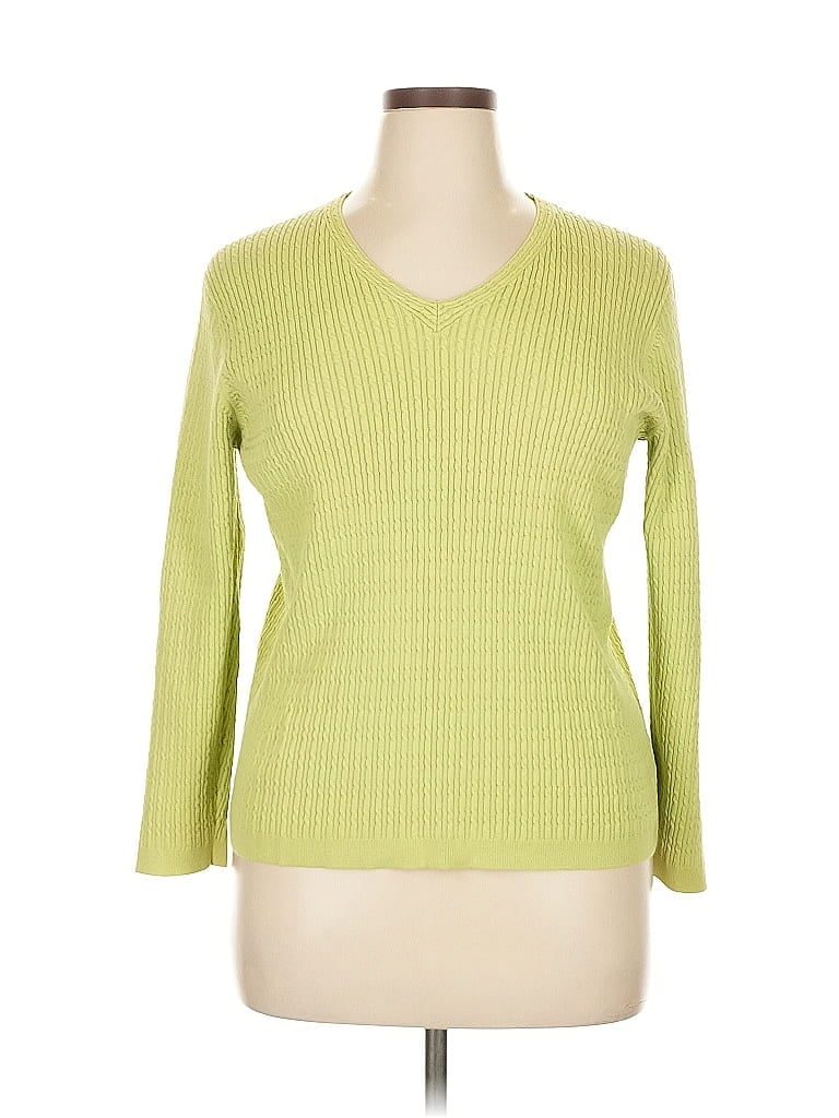 Liz Claiborne Green Pullover Sweater Size 1X - photo 1