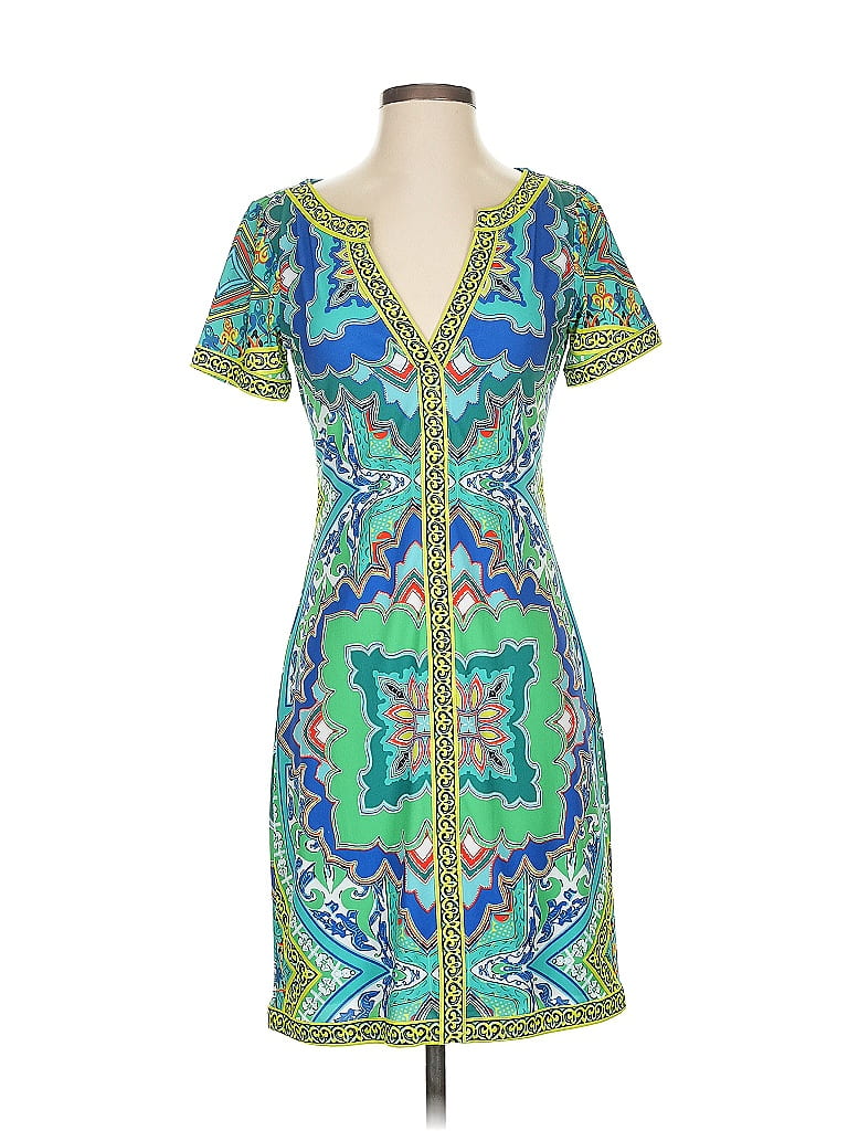 Hale Bob Paisley Green Casual Dress Size XS - photo 1