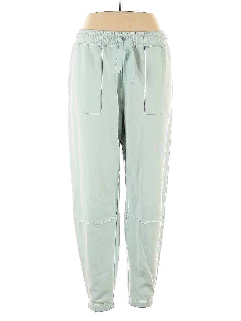 Sweaty Betty Solid Teal Blue Casual Pants Size 10 - photo 1