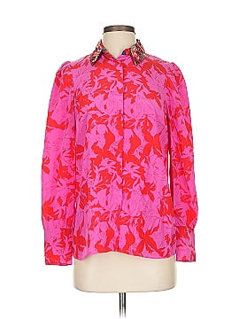 Tanya Taylor Long Sleeve Silk Top