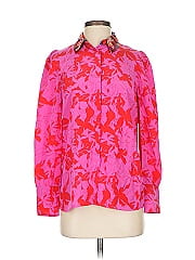 Tanya Taylor Long Sleeve Silk Top