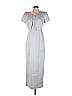 Alex Evenings 100% Polyester Silver Gray Cocktail Dress Size 4 - photo 1