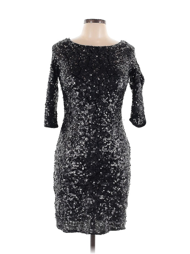Pre-owned Alberto Makali Cocktail Dress In Silver