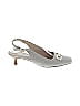 Donald J Pliner 100% Leather Silver Gray Heels Size 9 - photo 1