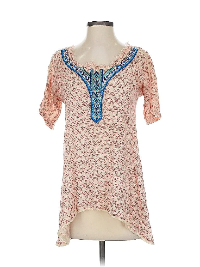 Pre-owned Holding Horses Short Sleeve Blouse In Pink