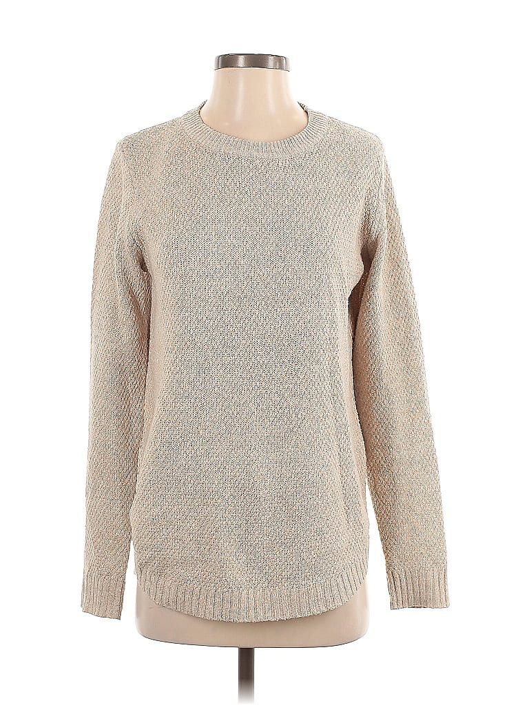 Pink Clover 100% Polyester Tweed Tan Pullover Sweater Size S - photo 1