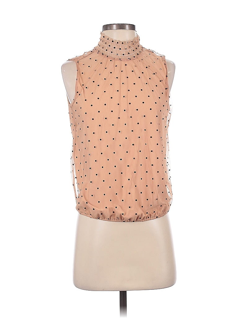 Pre-owned Banana Republic Sleeveless Blouse In Brown