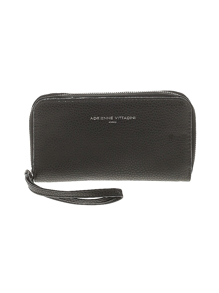 Adrienne Vittadini Gray Black Wristlet One size - photo 1