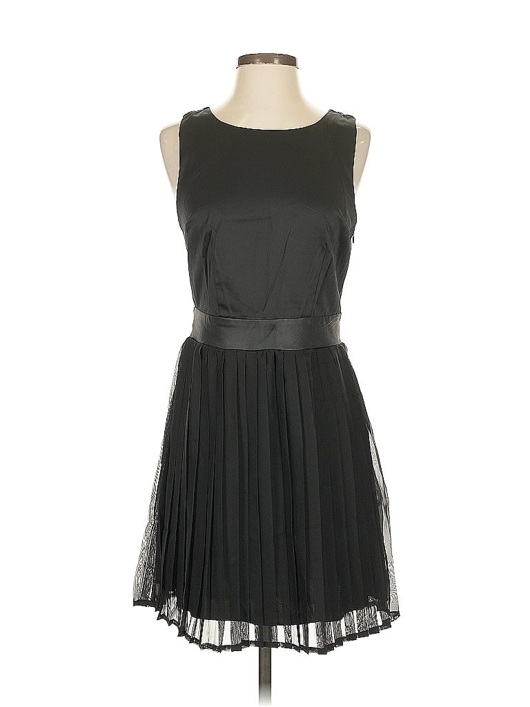 Arden B. 100% Polyester Solid Black Cocktail Dress Size S - photo 1