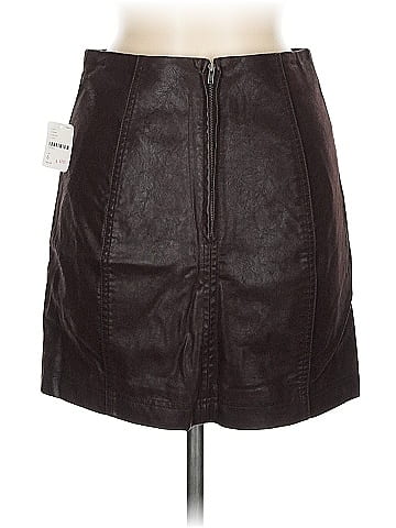 Free People Faux Leather Skirt (view 2)