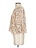 Zara W&B Collection Ivory 3/4 Sleeve Blouse Size S - photo 5