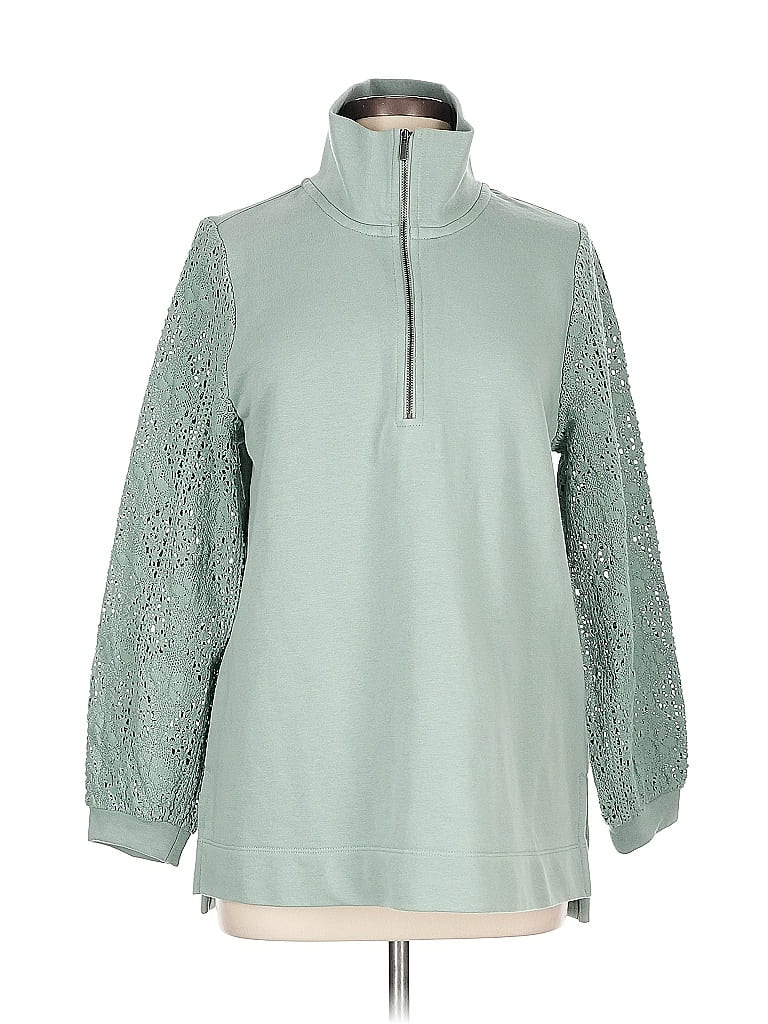 Pre-owned Soft Surroundings Pullover Sweater In Green