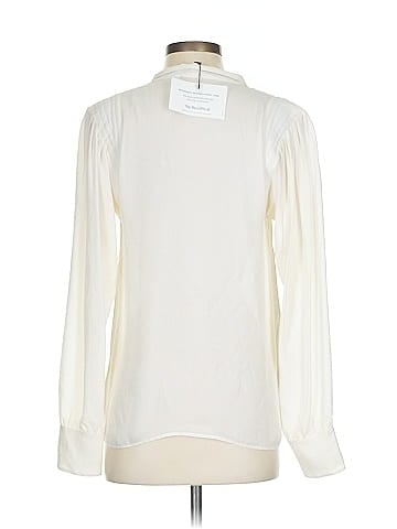 Nili Lotan Long Sleeve Silk Top (view 2)