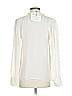 Nili Lotan 100% Silk Color Block Ivory Long Sleeve Silk Top Size S - photo 2