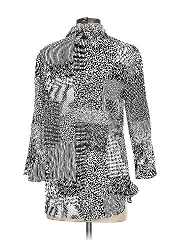 Ali Miles 3/4 Sleeve Button-Down Shirt (view 2)