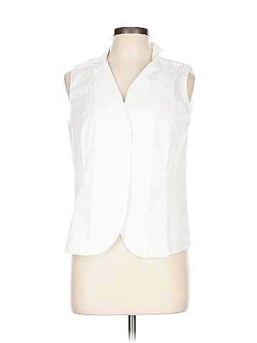 AKRIS Sleeveless Button-Down Shirt (view 1)