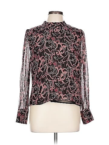 Kachel x Anthropologie Long Sleeve Silk Top (view 1)