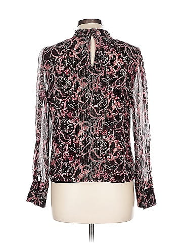 Kachel x Anthropologie Long Sleeve Silk Top (view 2)