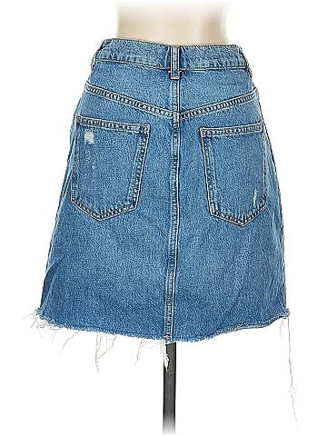 We the Free Denim Skirt (view 2)