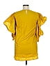 Gracia Yellow Short Sleeve Blouse Size XL - photo 2
