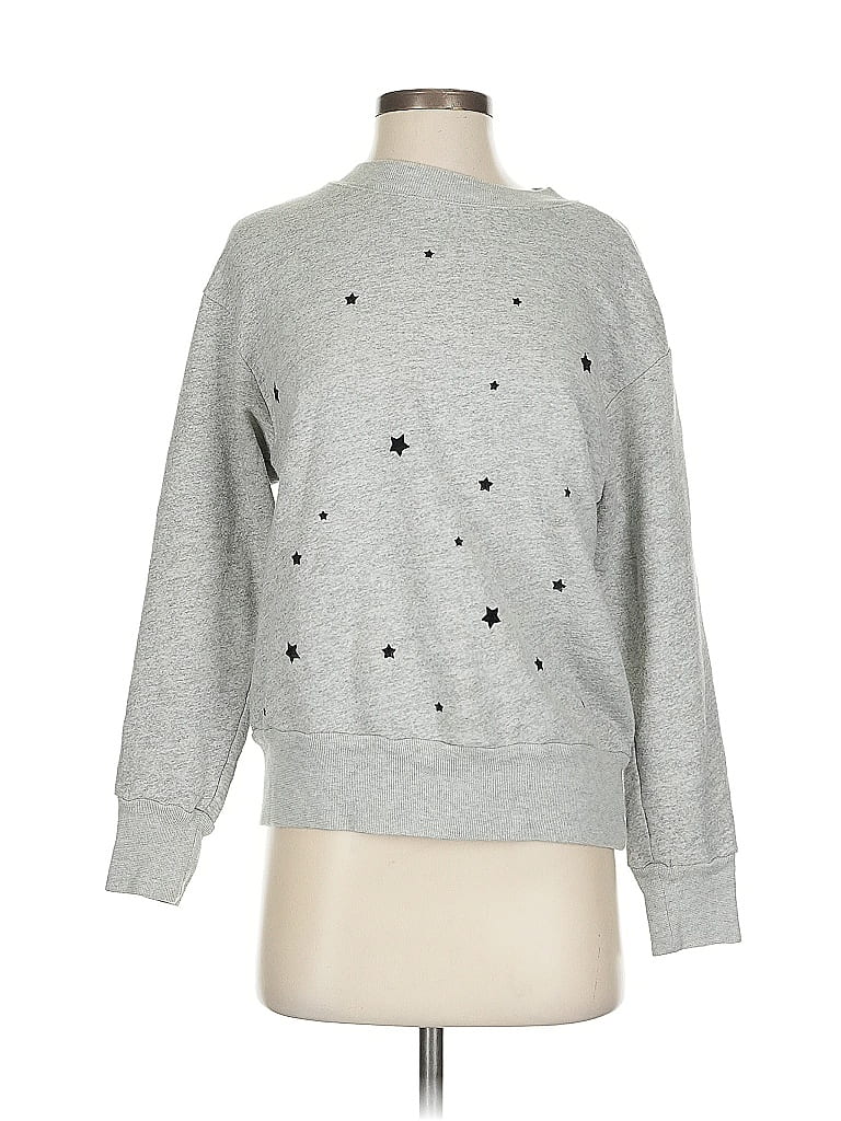 Pre-owned Monrow Sweatshirt In Gray