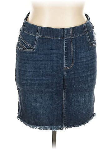 Liverpool Los Angeles Denim Skirt (view 1)