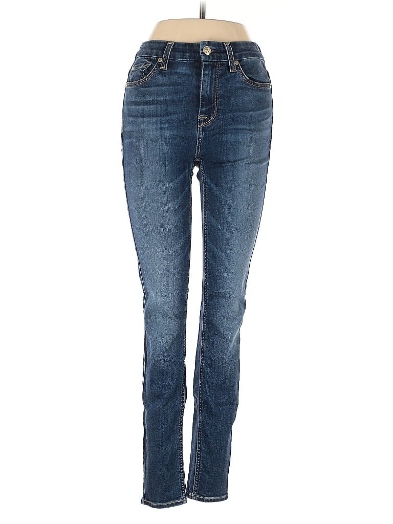 Pre-owned 7 For All Mankind Jeans In Blue
