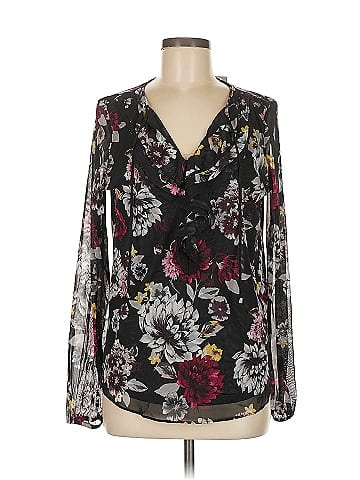 White House Black Market Long Sleeve Blouse (view 1)