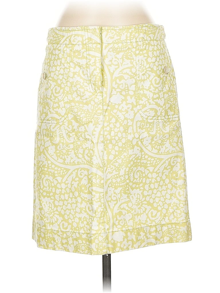 Ann Taylor Paisley Yellow Casual Skirt Size 2 - photo 1