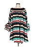 Gracia 100% Polyester Print Teal Casual Dress Size L - photo 1