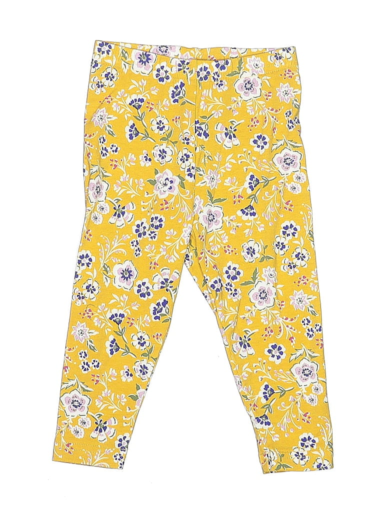 Carter's Floral Yellow Casual Pants 12-18 MO / 18 MO - photo 1