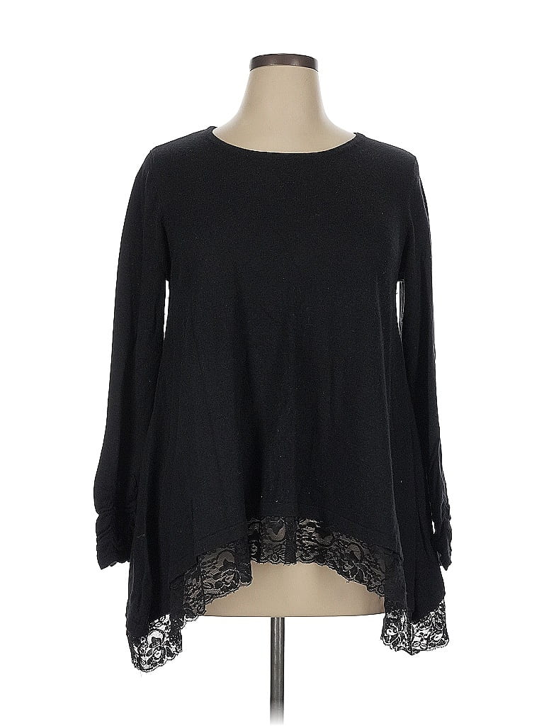 Click to view more detailed imagery on our partner's website Pre-owned Alfani Long Sleeve Blouse In Black